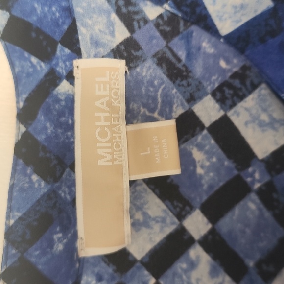 MICHAEL Michael Kors Zip Pockets Blouse Size Large - Picture 3 of 4